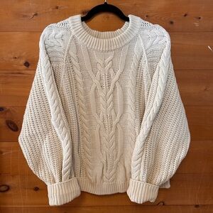 Free People Frankie Cable Knit Sweater